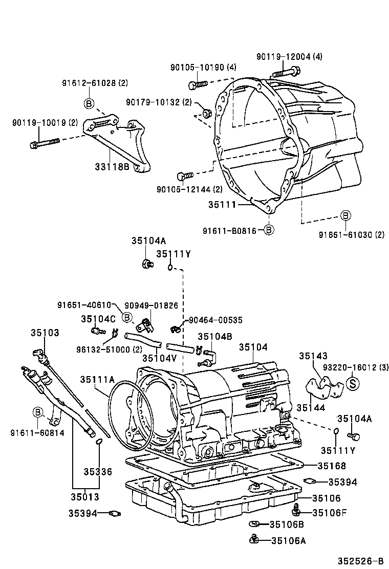 35103-38010 GAGE SUB-ASSY, TRANSMISSION OIL LEVEL product image