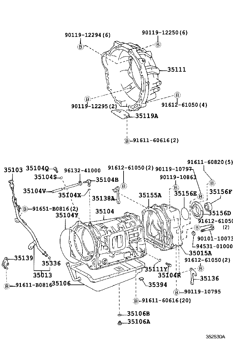 35111-60140 HOUSING, AUTOMATIC TRANSMISSION product image