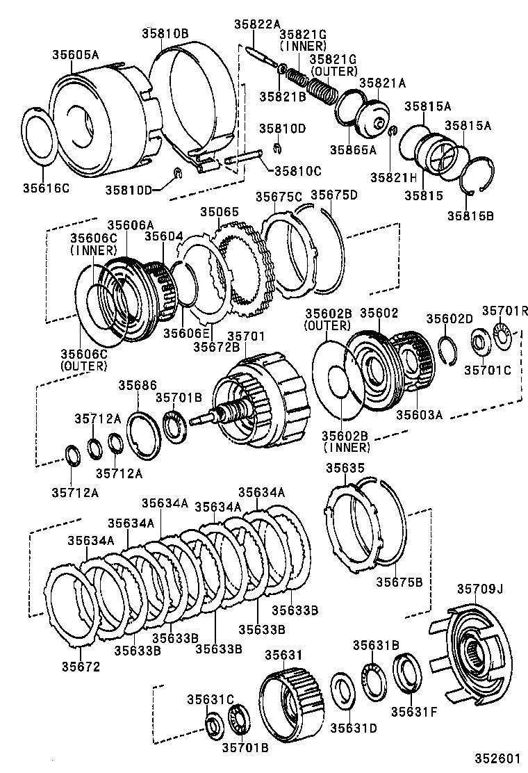35789-30090 RACE, THRUST BEARING (FOR INPUT SHAFT REAR) product image