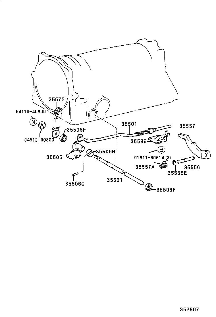 90311-11003 SEAL, OIL (FOR MANUAL VALVE LEVER SHAFT) product image