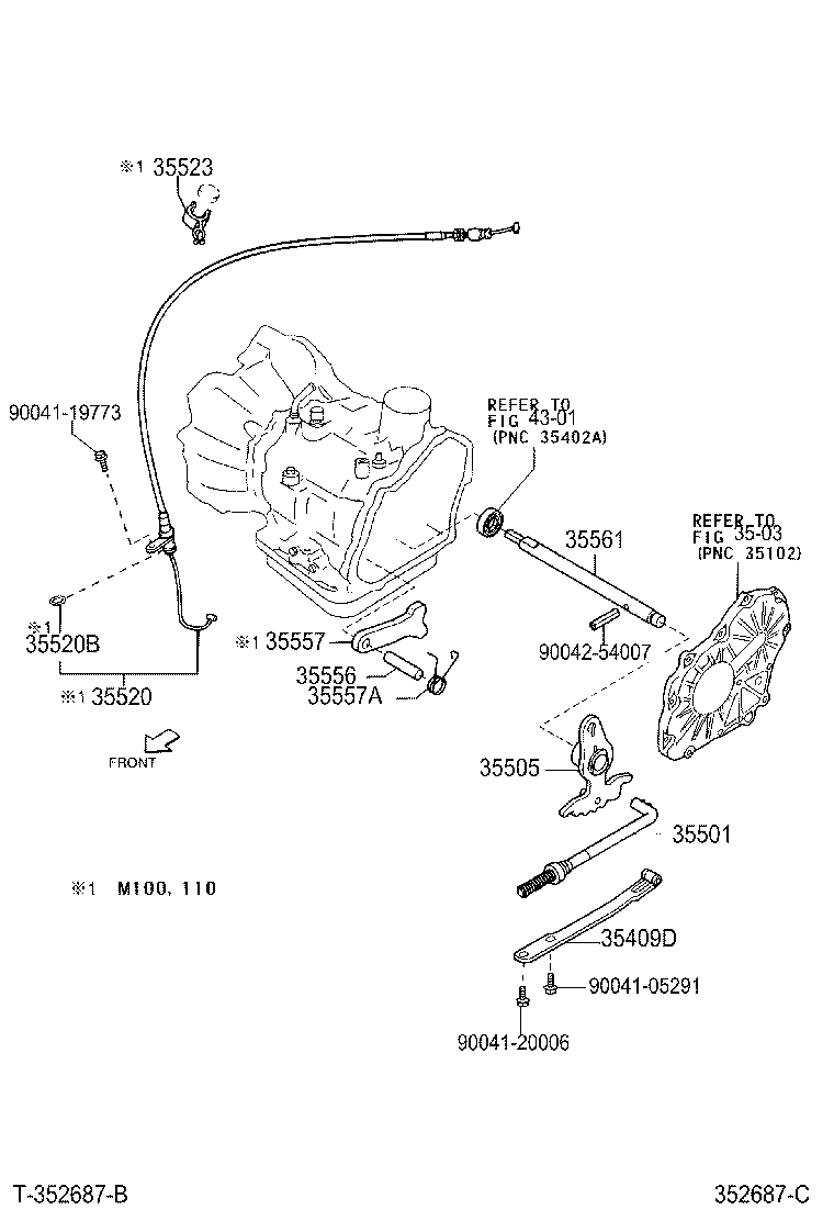 35409-97202 SPRING SUB-ASSY, MANUAL DETENT product image