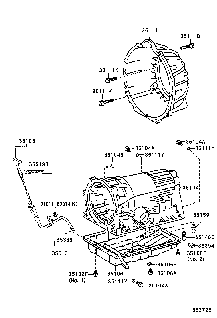 35106-50030 PAN SUB-ASSY, AUTOMATIC TRANSMISSION OIL product image