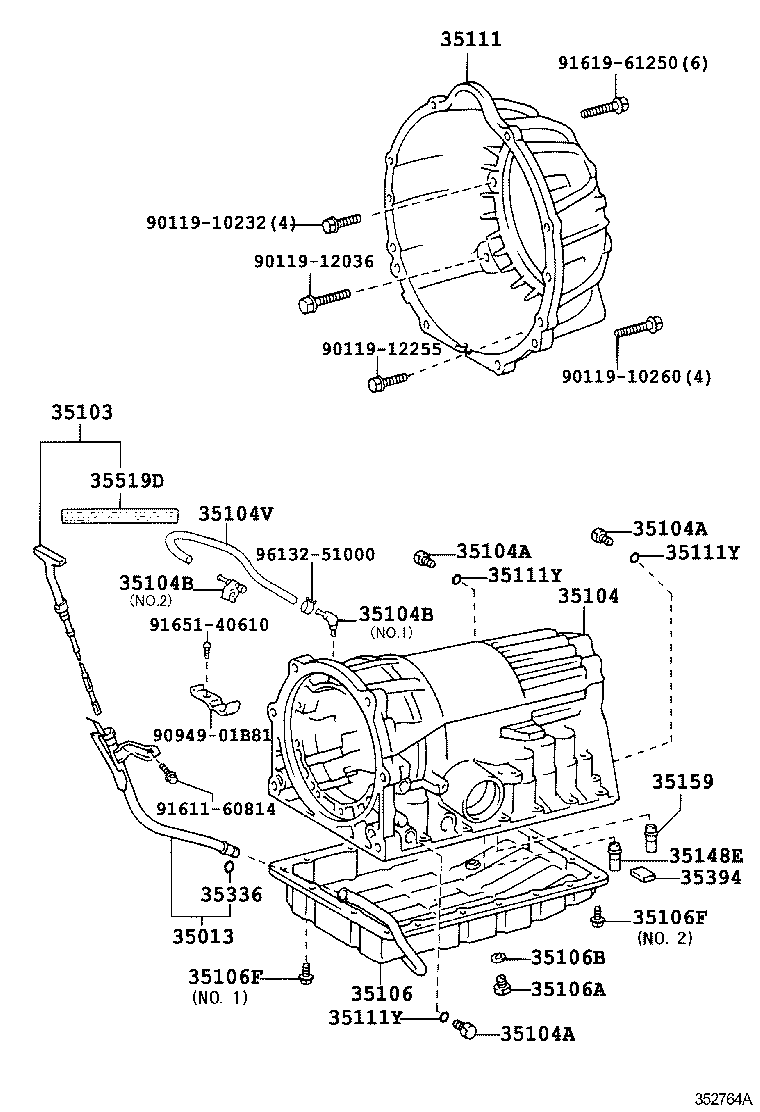 35106-30140 PAN SUB-ASSY, AUTOMATIC TRANSMISSION OIL product image