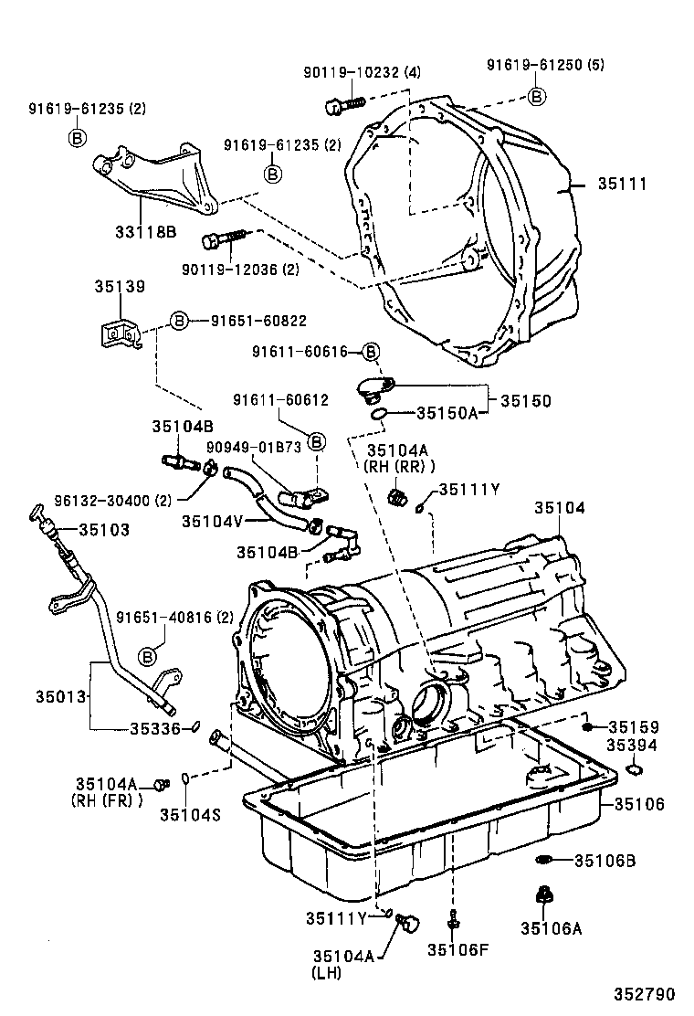 35104-60170 CASE SUB-ASSY, AUTOMATIC TRANSMISSION product image