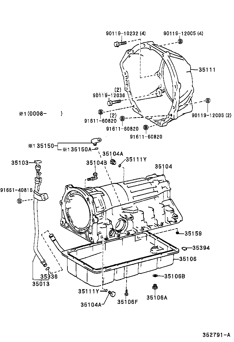35106-35110 PAN SUB-ASSY, AUTOMATIC TRANSMISSION OIL product image