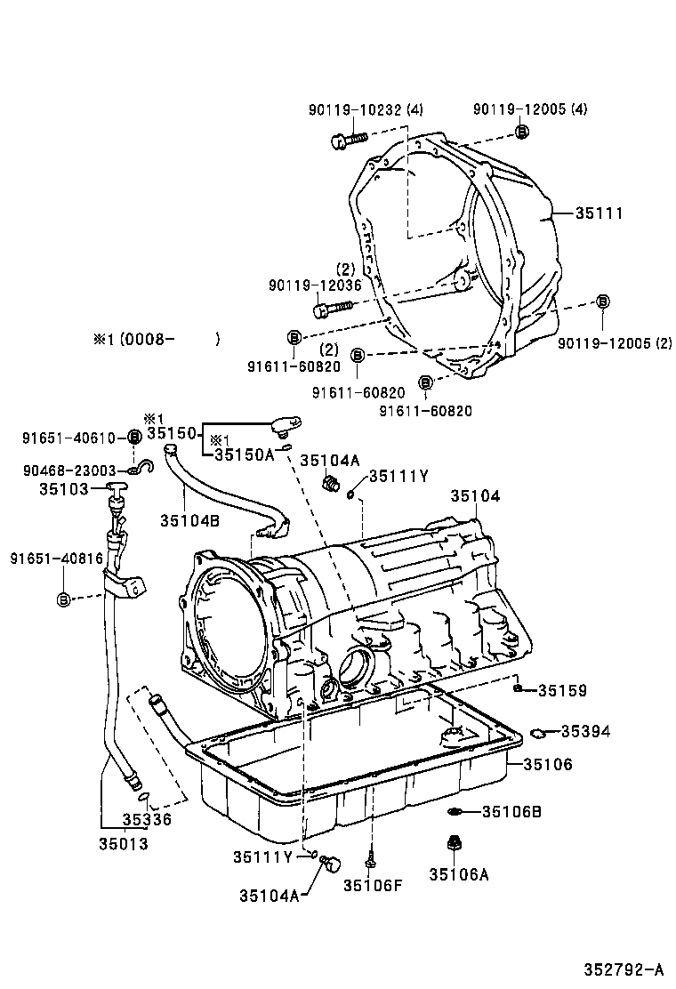 35106-35110 PAN SUB-ASSY, AUTOMATIC TRANSMISSION OIL product image