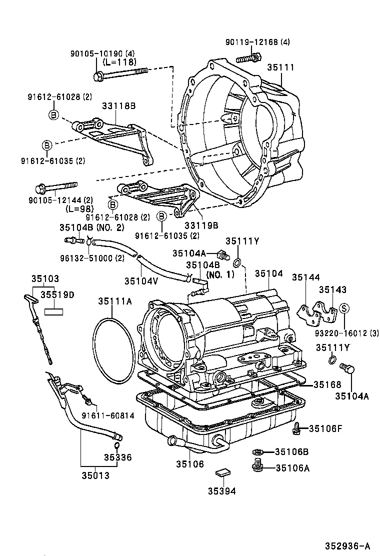 35104-30191 CASE SUB-ASSY, AUTOMATIC TRANSMISSION product image