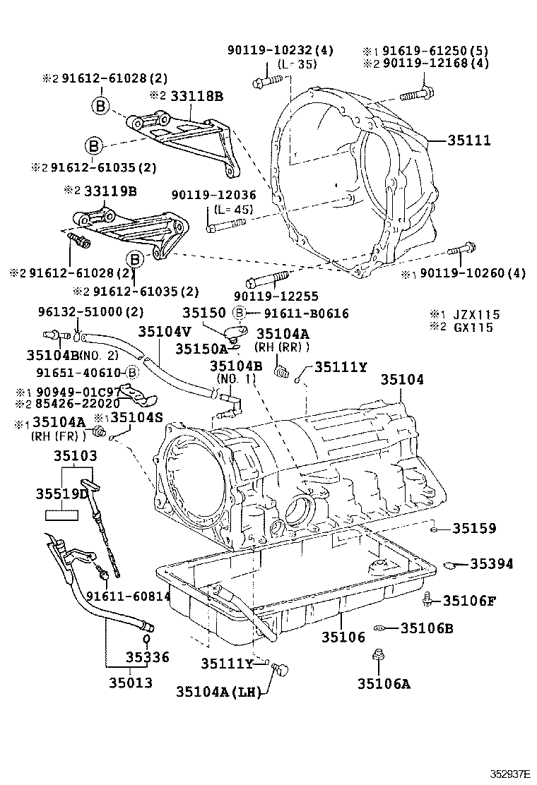 35104-30191 CASE SUB-ASSY, AUTOMATIC TRANSMISSION product image