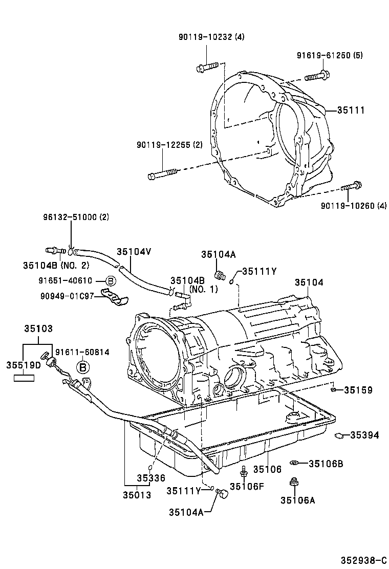 35104-30191 CASE SUB-ASSY, AUTOMATIC TRANSMISSION product image