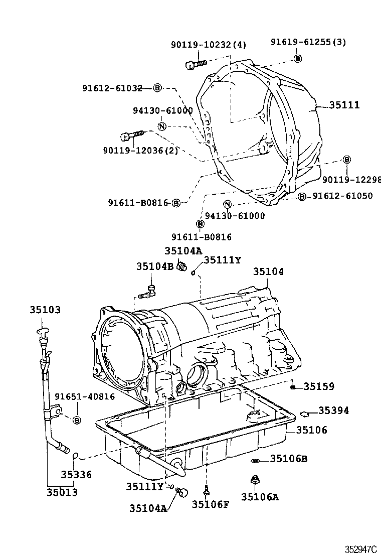 35111-60120 HOUSING, AUTOMATIC TRANSMISSION product image