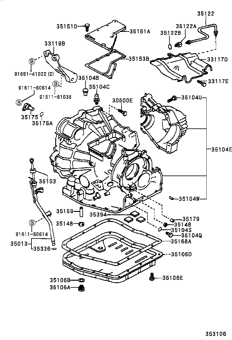 35104-32070 CASE SUB-ASSY, AUTOMATIC TRANSAXLE product image
