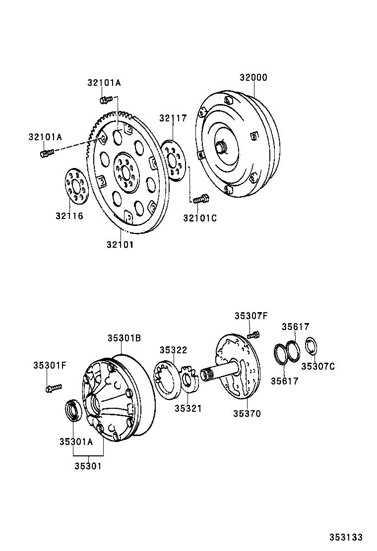 32116-50010 SPACER, DRIVE PLATE, FRONT product image
