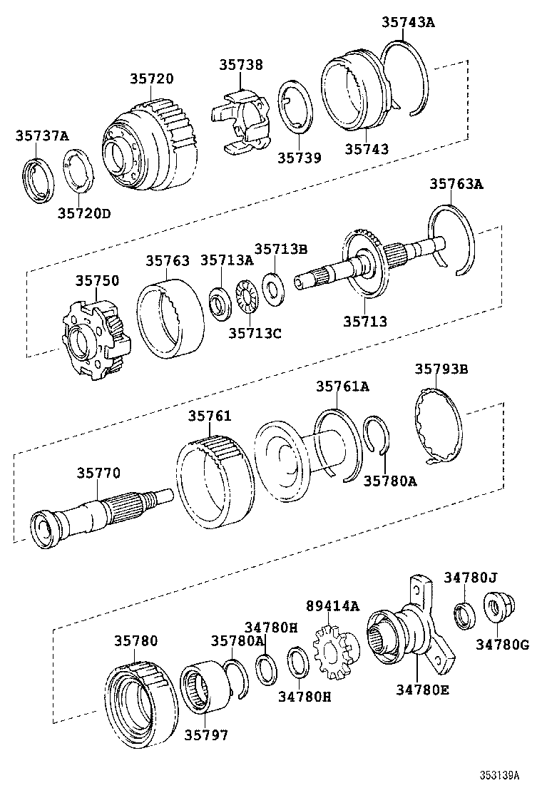 34780-30060 YOKE ASSY, FLANGE (FOR AUTOMATIC TRANSMISSION) product image