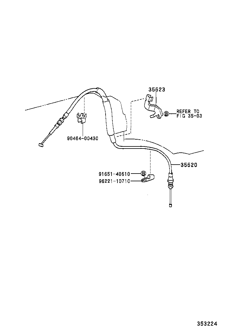 35573-25060 LEVER, TRANSMISSION CONTROL SHAFT, LH product image