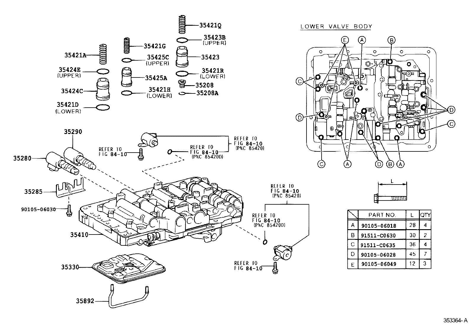 35215-22020 SLEEVE, LOCK UP RELAY VALVE, NO.1 product image