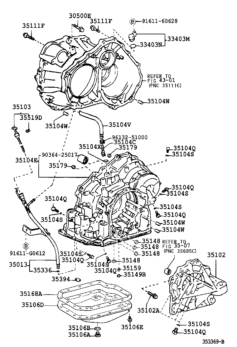 35104-33040 CASE SUB-ASSY, AUTOMATIC TRANSAXLE product image