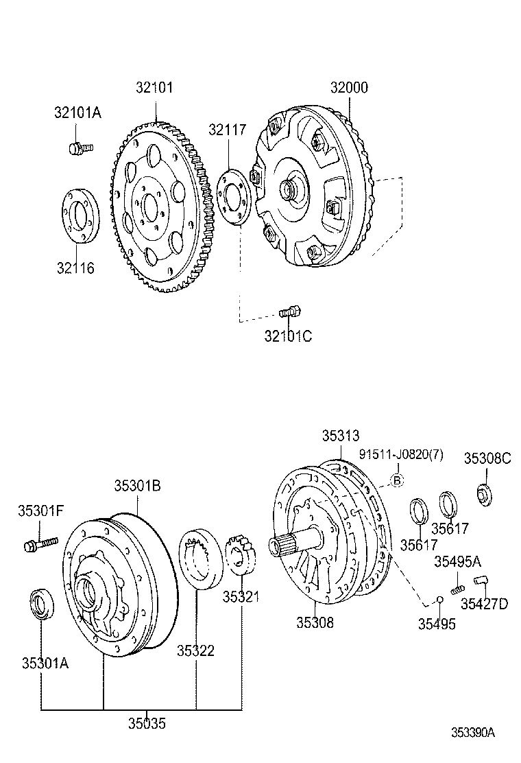 35308-25011 COVER SUB-ASSY, FRONT OIL PUMP product image