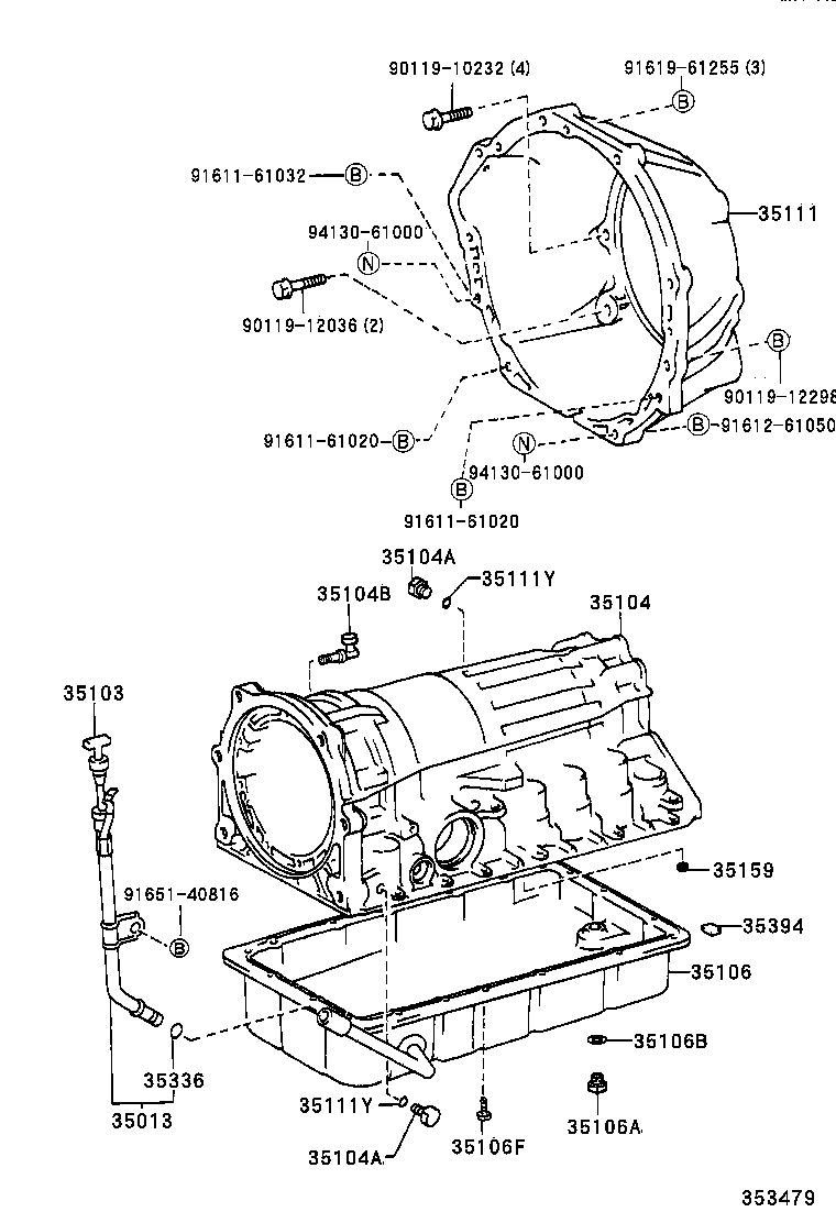 35106-35110 PAN SUB-ASSY, AUTOMATIC TRANSMISSION OIL product image