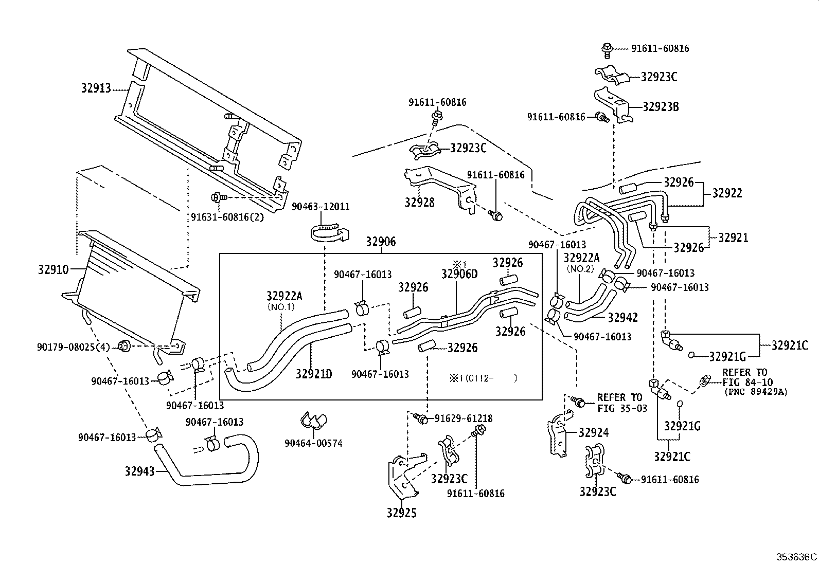 32941-36060 HOSE(FOR OIL COOLER INLET) product image