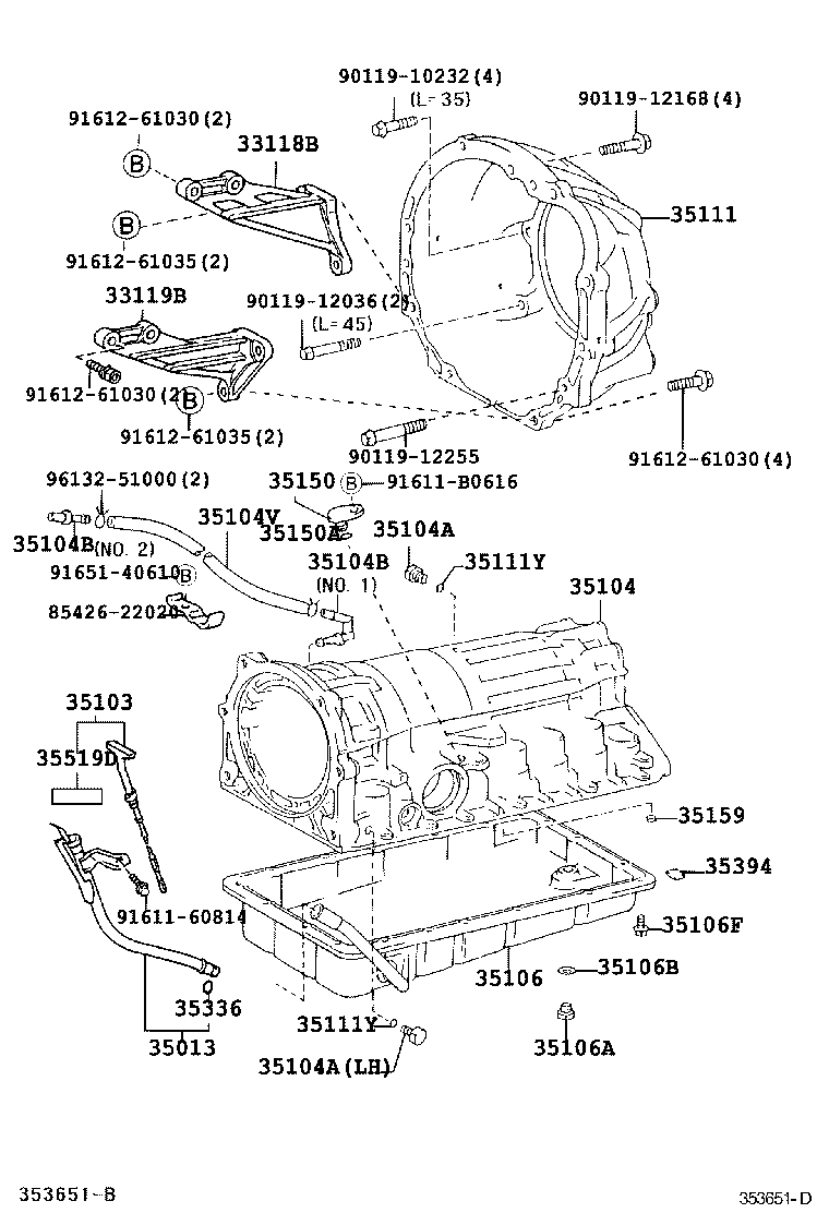 35106-30220 PAN SUB-ASSY, AUTOMATIC TRANSMISSION OIL product image