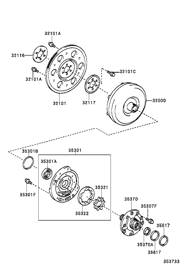 32000-12380 CONVERTER ASSY, TORQUE product image