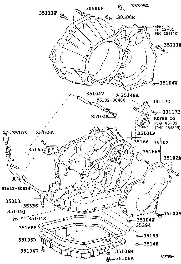 35106-12120 PAN SUB-ASSY, AUTOMATIC TRANSAXLE OIL product image