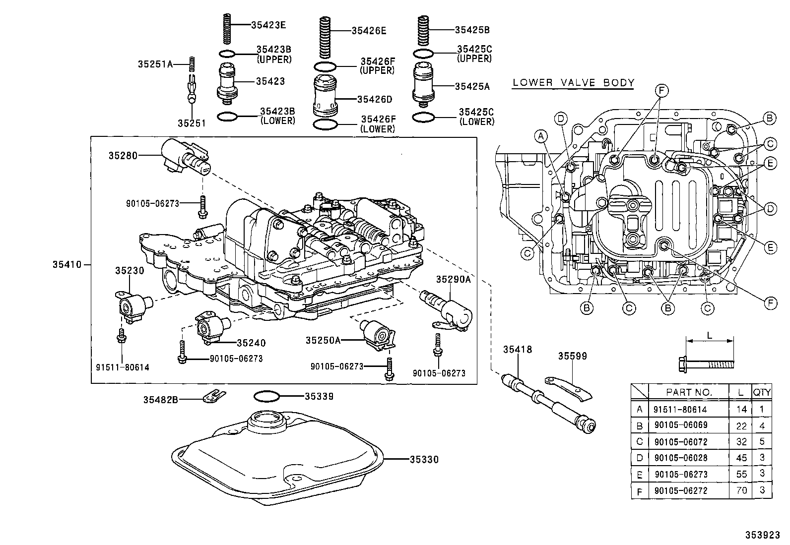 35196-21010 CLAMP, TRANSAXLE APPLY TUBE, NO.2 product image