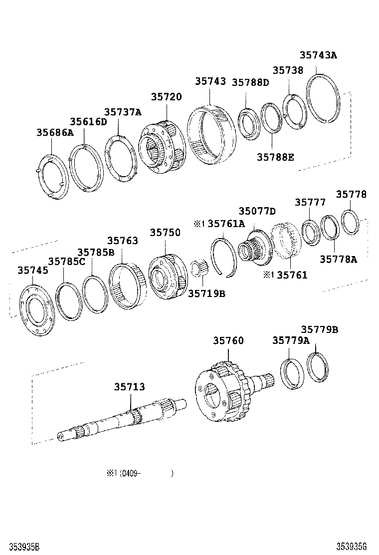 35705-60010 GEAR ASSY, REAR PLANETARY product image