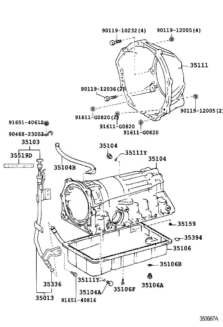 35111-60120 HOUSING, AUTOMATIC TRANSMISSION product image