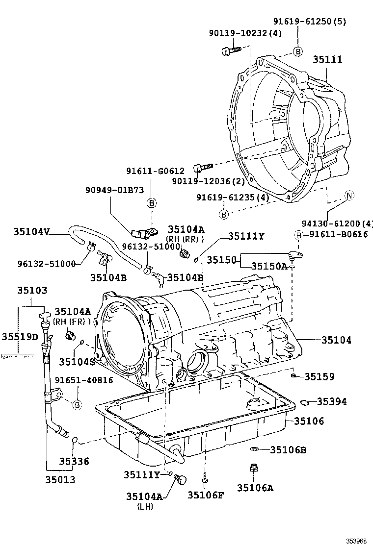 35111-60120 HOUSING, AUTOMATIC TRANSMISSION product image