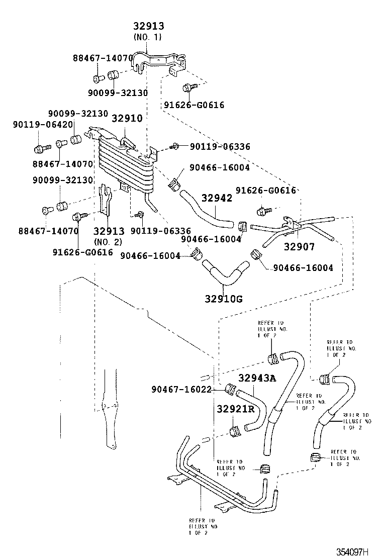 32922-60280 TUBE, OIL COOLER OUTLET, NO.1 product image
