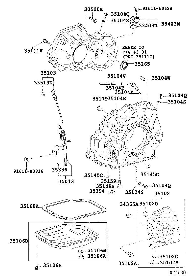 35013-20840 TUBE SUB-ASSY, TRANSMISSION OIL FILLER product image