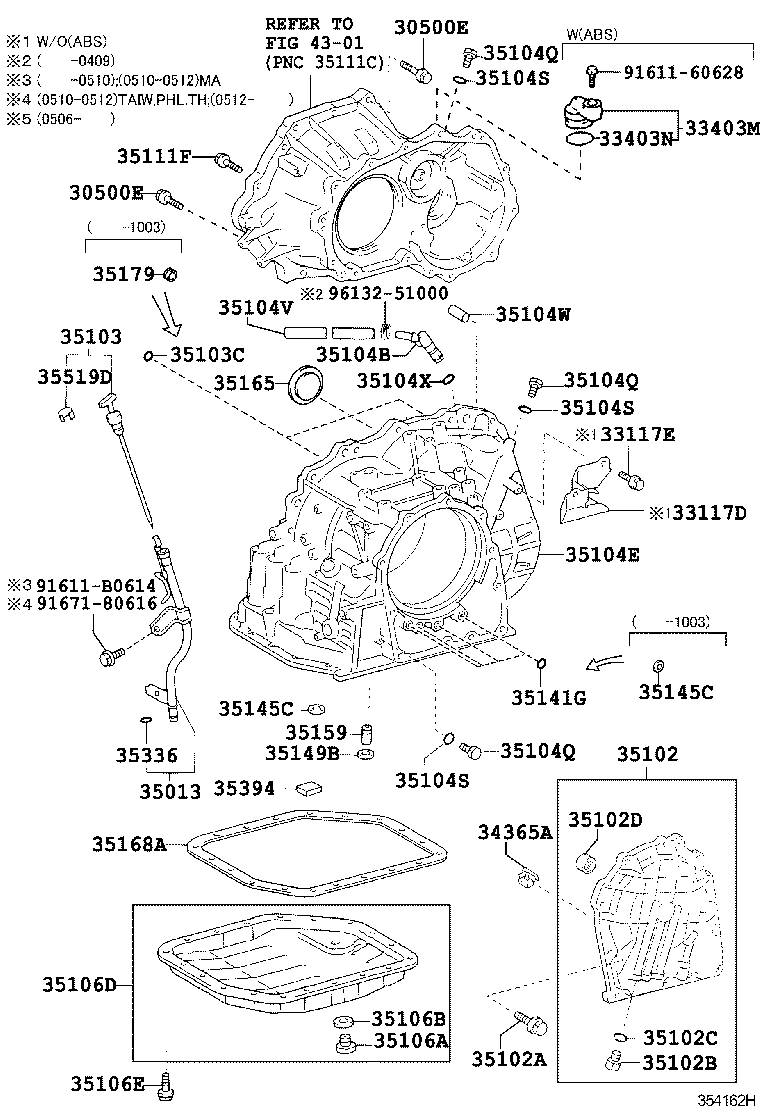 35106-52041 PAN SUB-ASSY, AUTOMATIC TRANSAXLE OIL product image