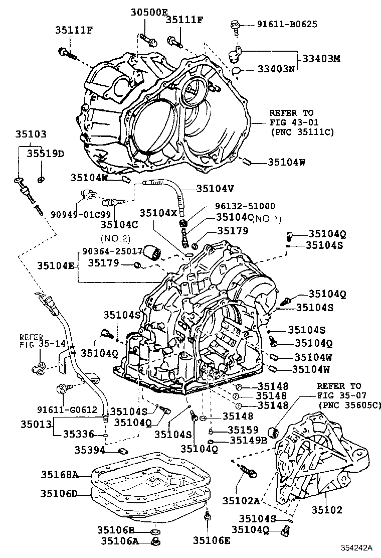 35102-33030 COVER SUB-ASSY, TRANSAXLE REAR product image