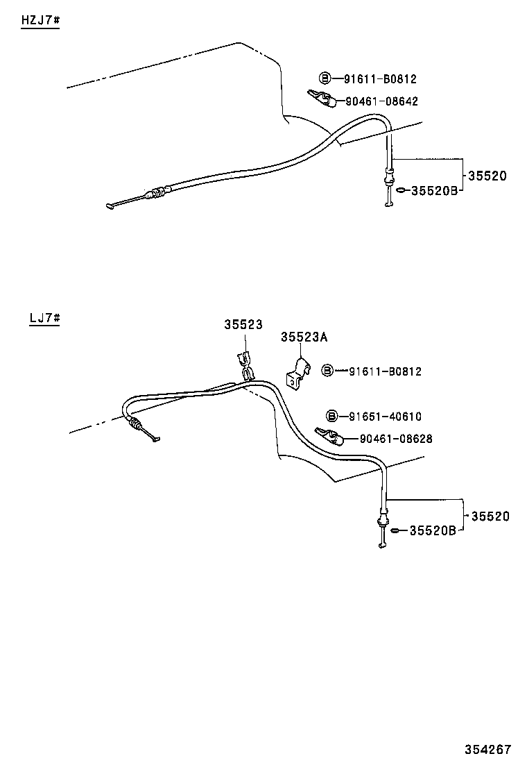 35523-60080 CLAMP, THROTTLE CABLE, NO.1 product image