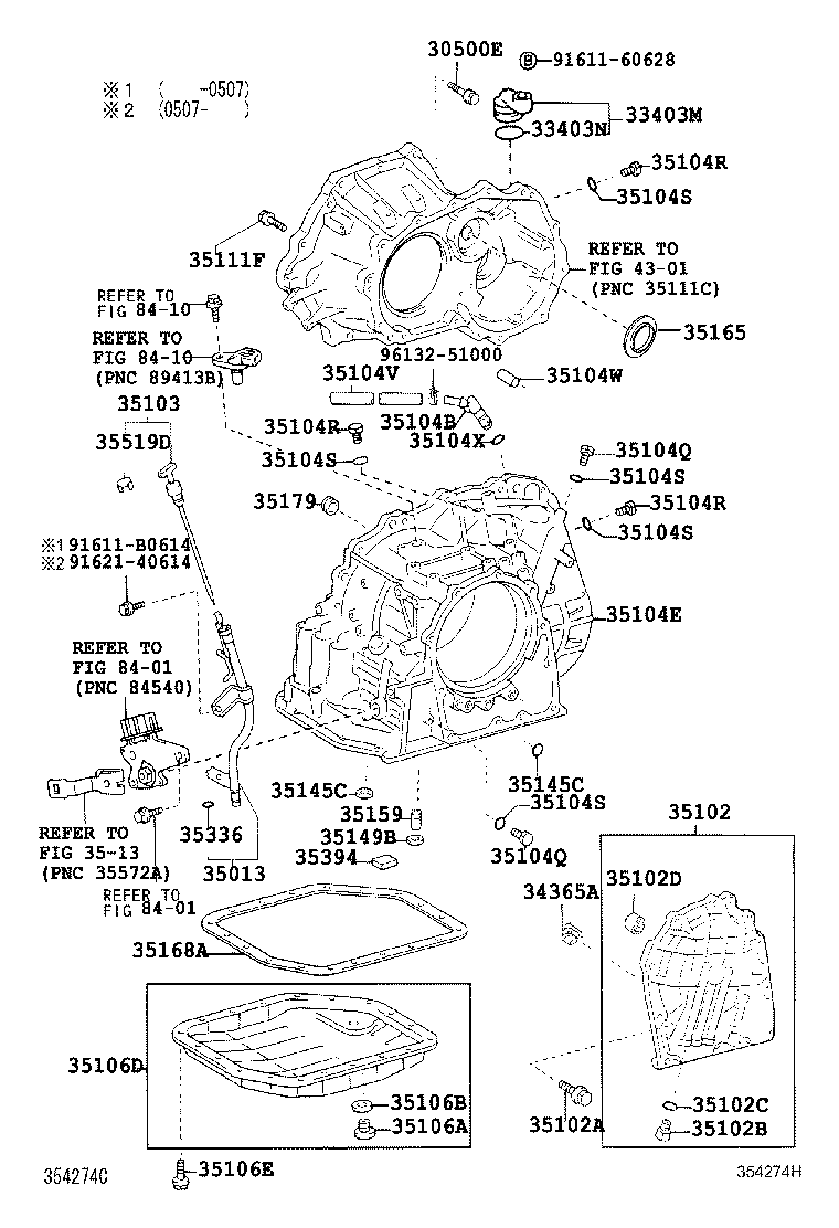 35104-52030 CASE SUB-ASSY, AUTOMATIC TRANSAXLE product image