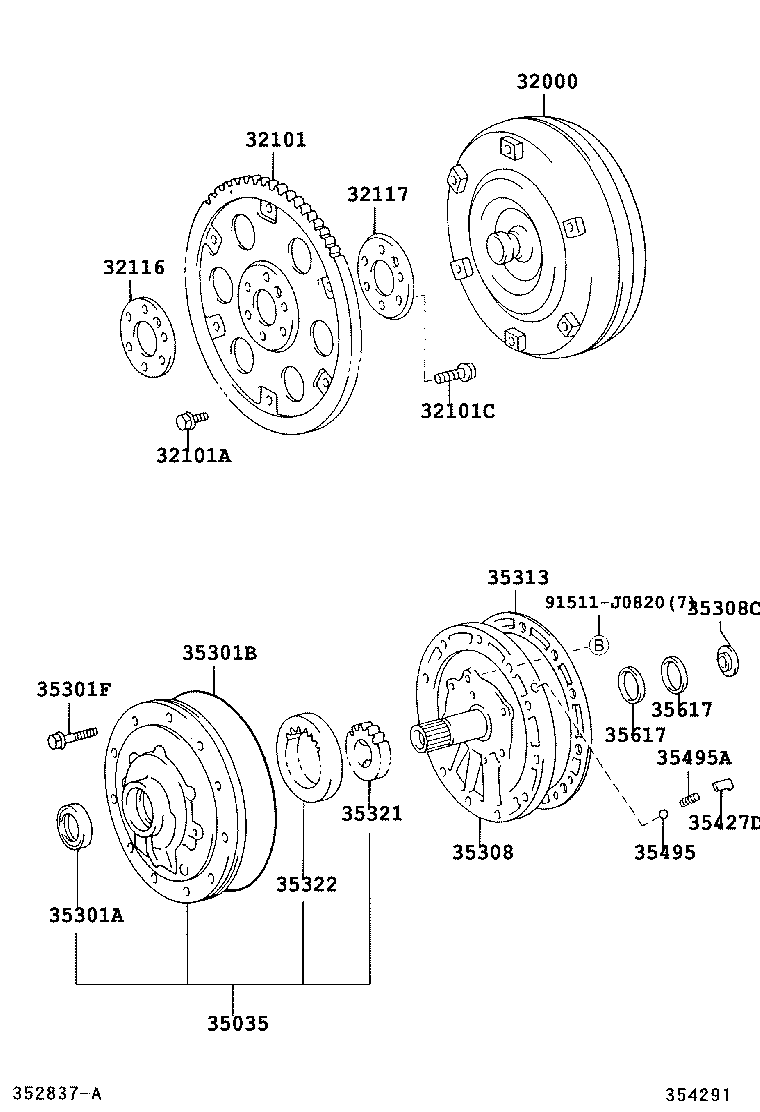 32111-37030 PLATE, PUMP IMPELLER DRIVE product image