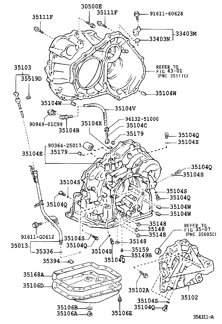 35104-33040 CASE SUB-ASSY, AUTOMATIC TRANSAXLE product image