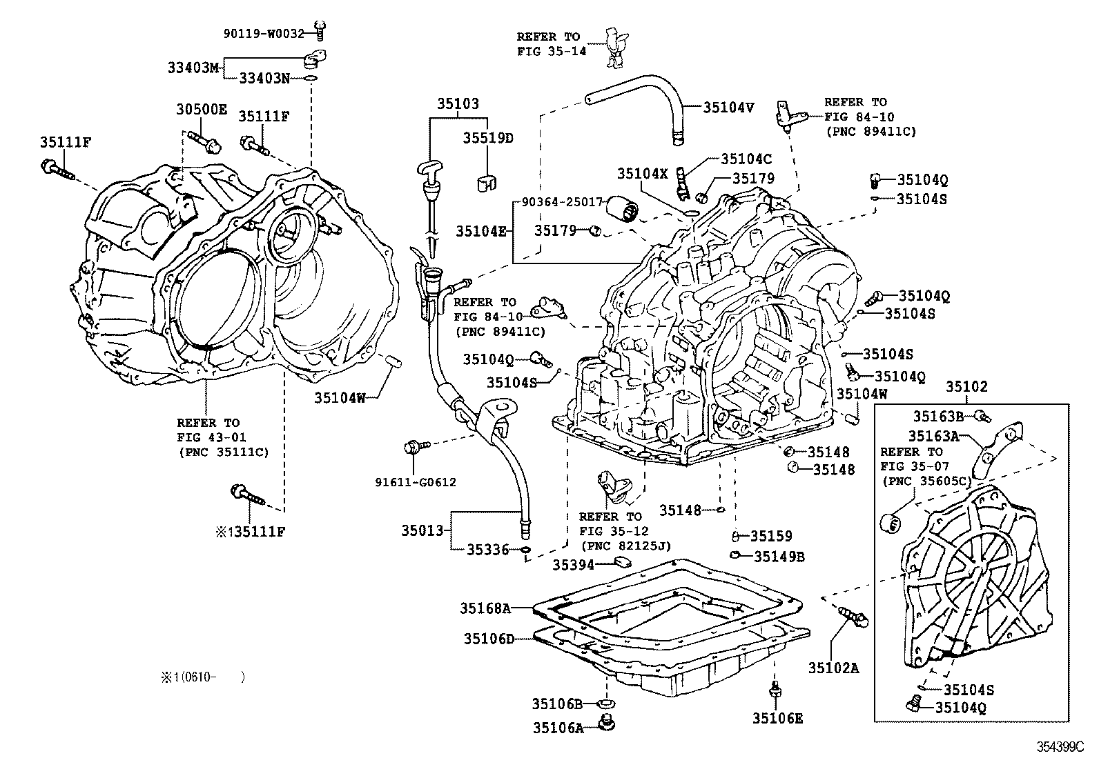35165-44010 PLATE, TRANSMISSION CASE, NO.1 product image