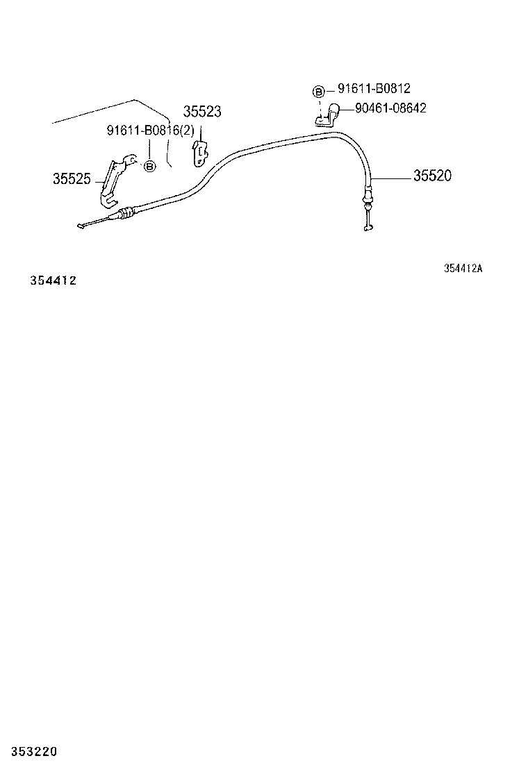35573-25060 LEVER, TRANSMISSION CONTROL SHAFT, LH product image
