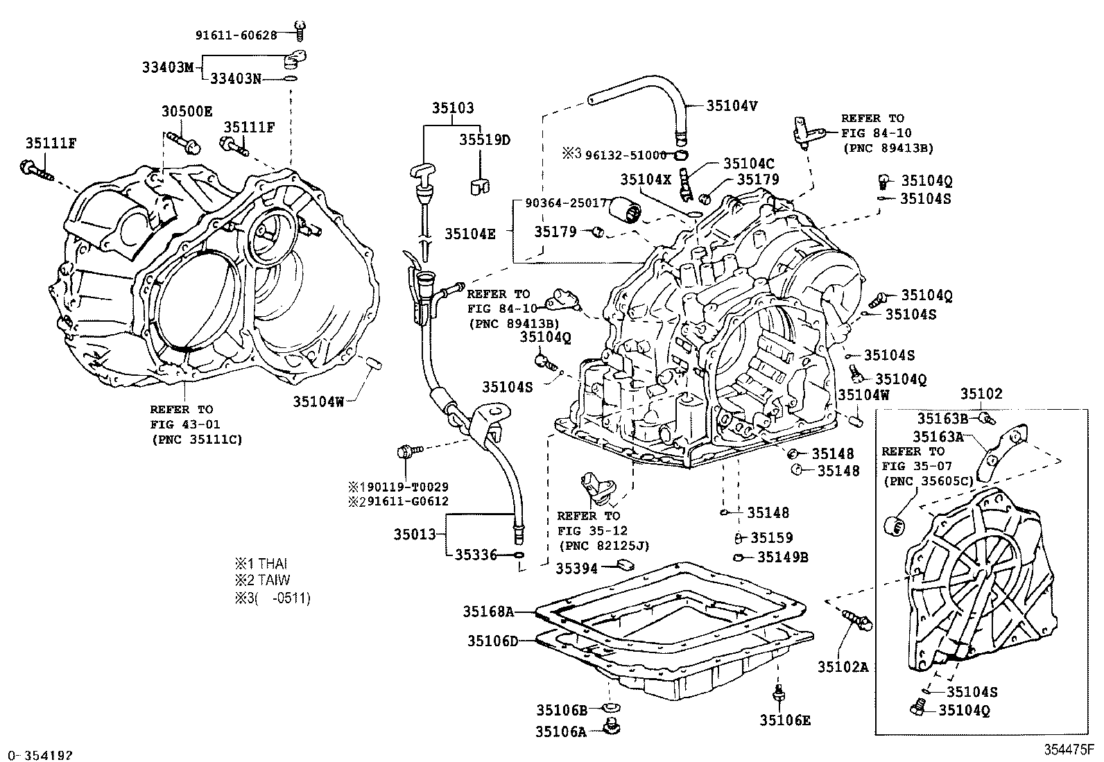 35013-20840 TUBE SUB-ASSY, TRANSMISSION OIL FILLER product image