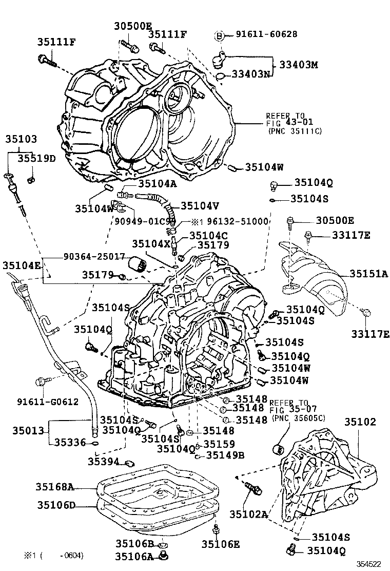 35151-33040 COVER, TRANSAXLE CASE, UPPER product image