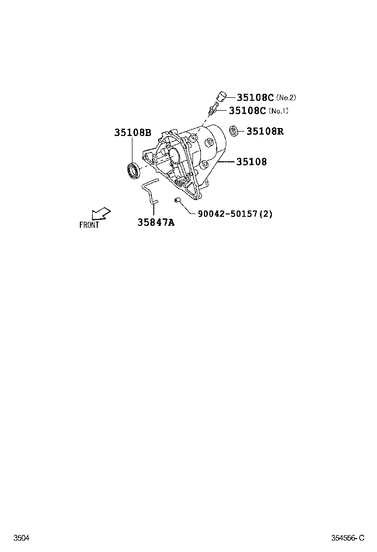 90043-11285 SEAL, OIL (FOR AUTOMATIC TRANSMISSION EXTENSION HOUSING) product image