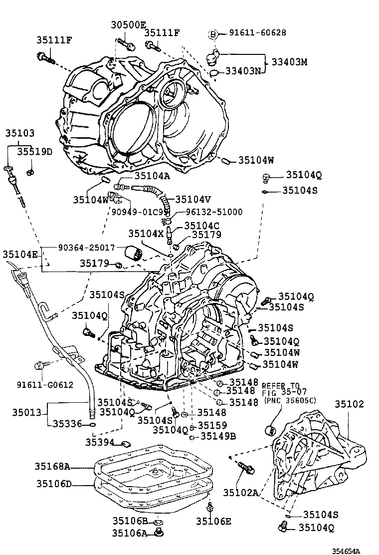 35104-33060 CASE SUB-ASSY, AUTOMATIC TRANSAXLE product image