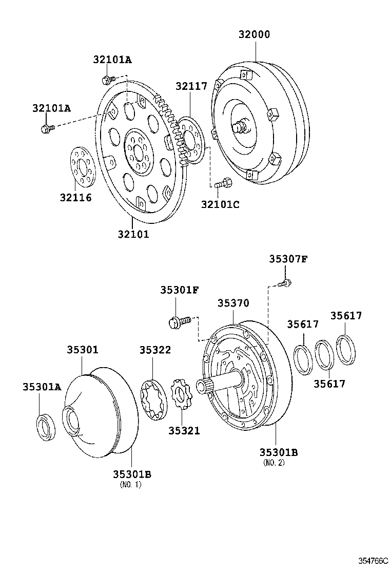35321-04010 GEAR, FRONT OIL PUMP DRIVE product image