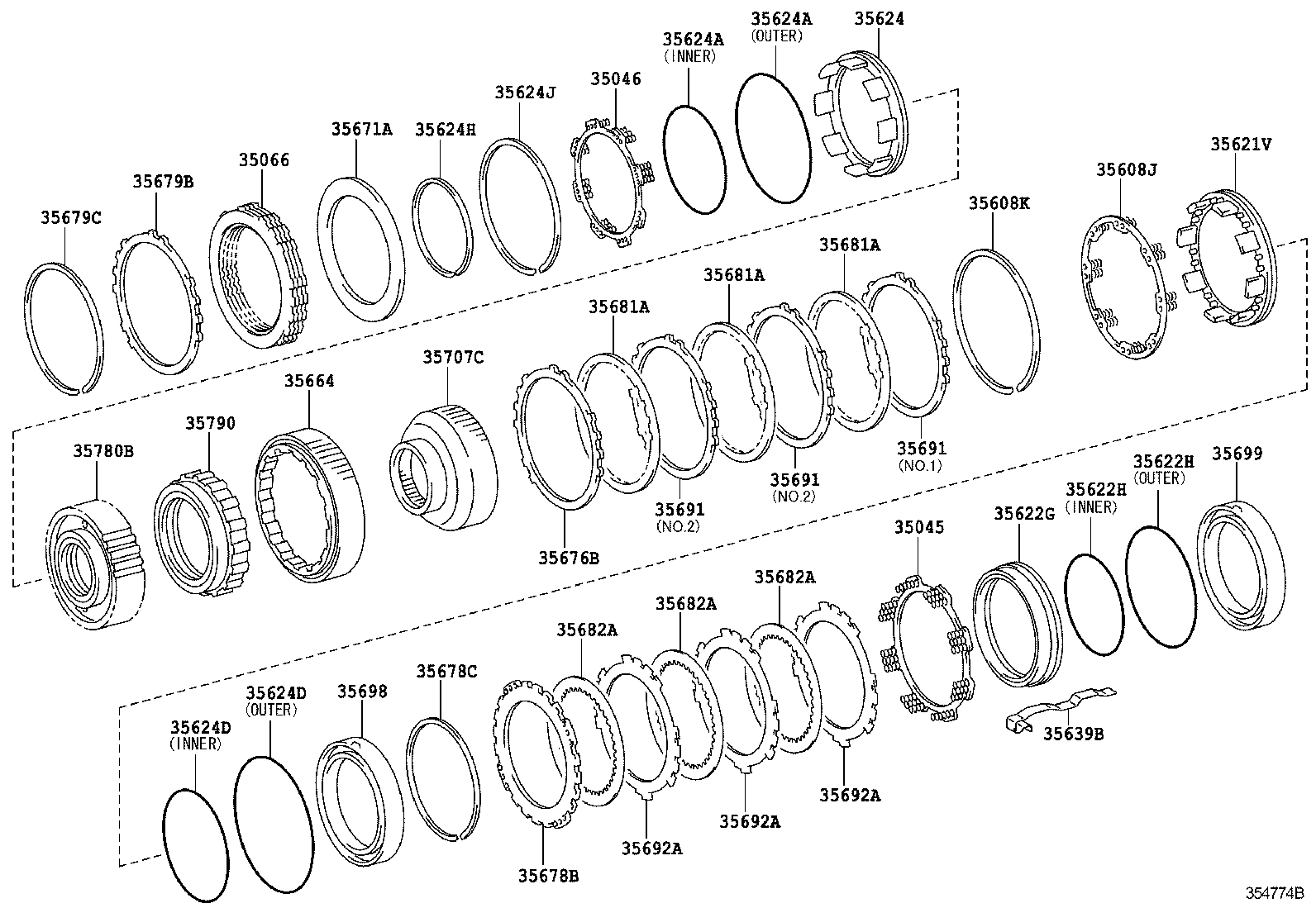 35622-04020 PISTON, BRAKE, NO.2 product image