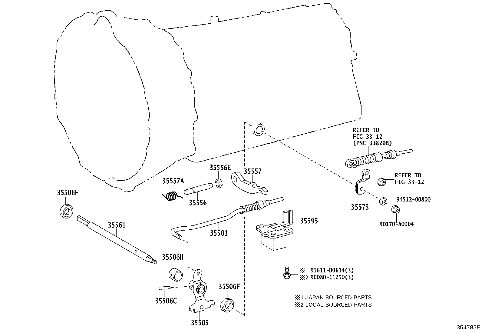 90311-A0032 SEAL, OIL (FOR MANUAL VALVE LEVER SHAFT) product image