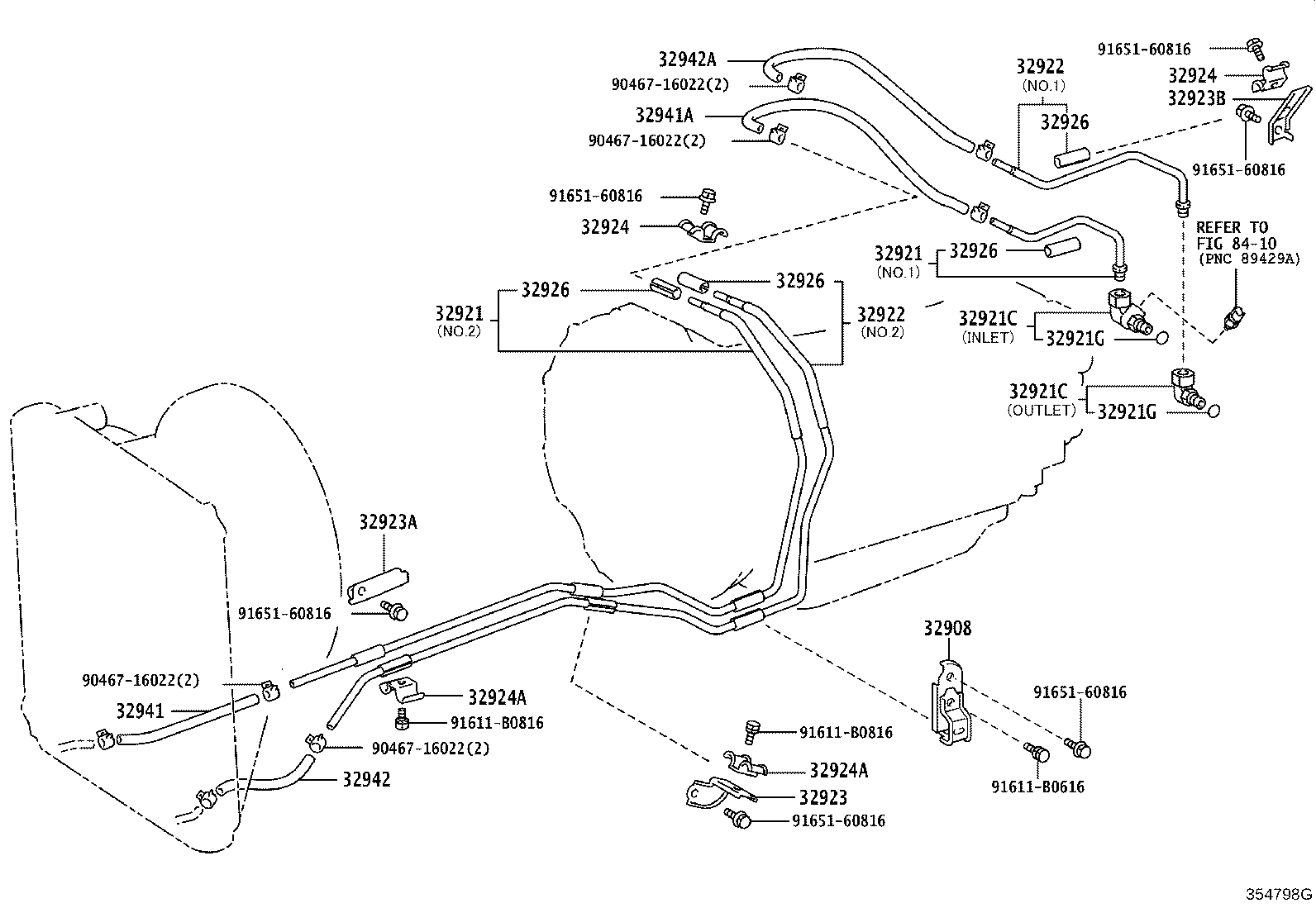 32941-36060 HOSE(FOR OIL COOLER INLET) product image
