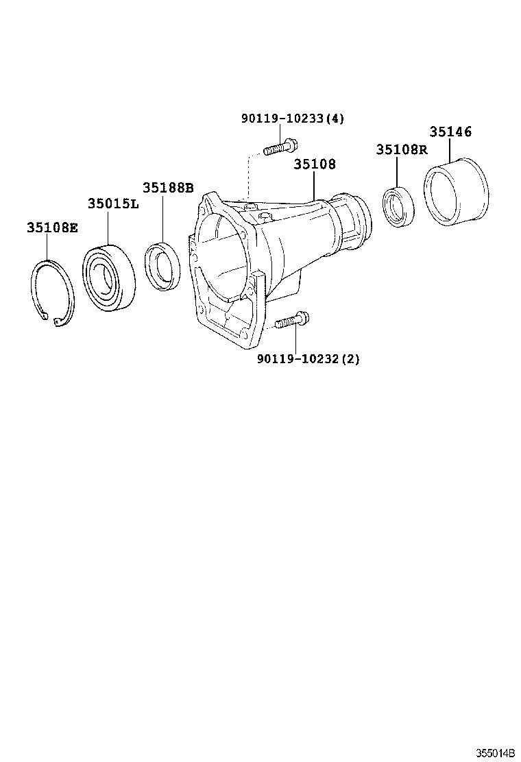 90311-40034 SEAL, OIL (FOR AUTOMATIC TRANSMISSION EXTENSION HOUSING) product image