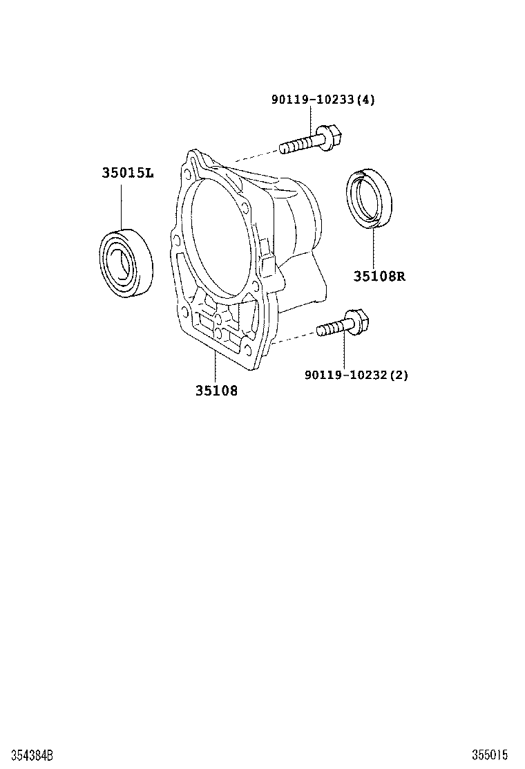 90311-40034 SEAL, OIL (FOR AUTOMATIC TRANSMISSION EXTENSION HOUSING) product image